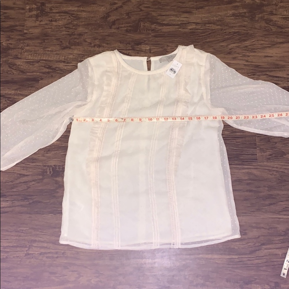 Sheer Ruffle Detail Blouse - Picture 5 of 7